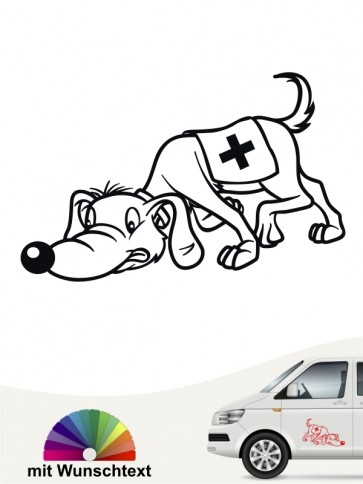 Comichund 35 Aufkleber mit eigenem Text » Farbe & Größe by ANFALAS