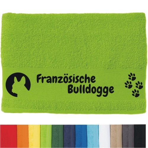 DOG - Handtuch "Französische Bulldogge" selbst gestalten bei ANFALAS