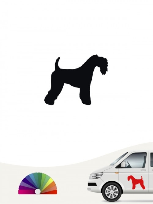 Hunde-Autoaufkleber Kerry Blue Terrier 1 Mini von Anfalas.de