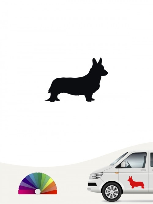 Hunde-Autoaufkleber Welsh Corgi 1 Mini von Anfalas.de